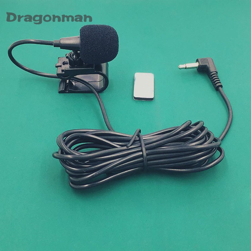 3.5mm Car Radio Stereo Microphone Bluetooth Vehicle External Mic for GPS Player Enabled Audio DVD