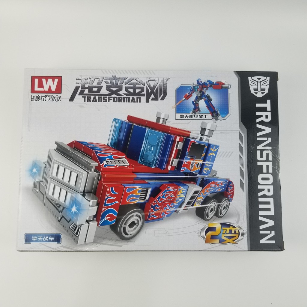 [374 CHI TIẾT-HÀNG CHUẨN] BỘ ĐỒ CHƠI XẾP HÌNH LEGO Transformer OPTIMUS PRIDE - Lego Robot Biến Hình