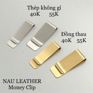 [Combo 2 kẹp cùng lọai] Kẹp tiền (money clip) thép không gỉ cao cấp, kẹp tiền trực tiếp