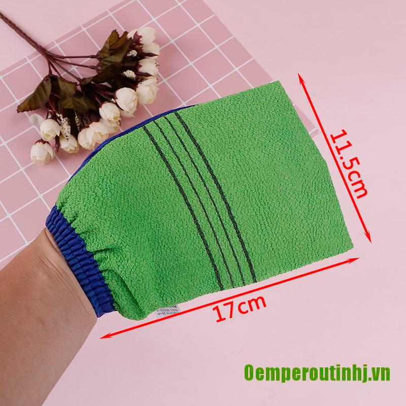 Oemperoutinhj❤1Pc Exfoliating massage glove body-scrub glove bath skin care bath glove green