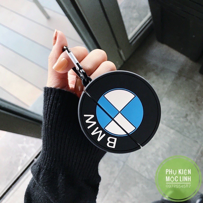 ☘️Tặng kèm móc treo☘️Case Airpod 1 2 3 Pro BMW  Mercedes - Vỏ bao bọc Cover đựng tai nghe không dây Ảipod logo