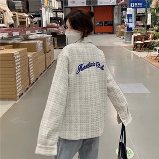 Áo khoác sơ mi dạ tweed