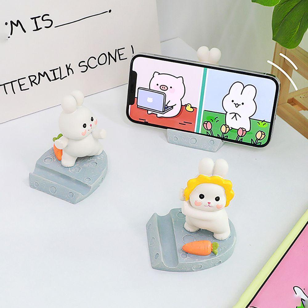 CONOPERY Phụ Kiện Trang Trí Điện Thoại Hình Chú Thỏ Đáng Yêu