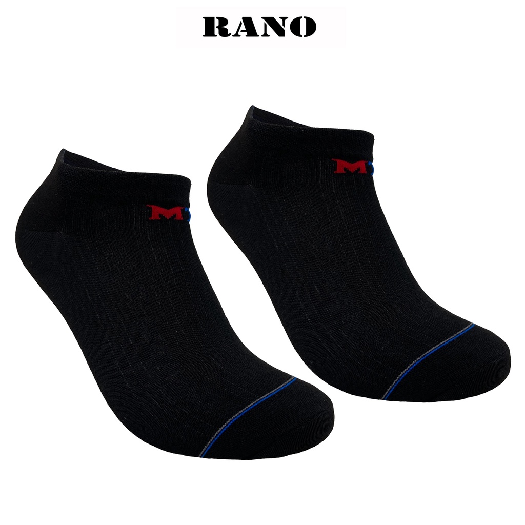 Tất vớ nam cổ ngắn cao cấp chống hôi chân thoáng khí nhiều màu đi giày thể thao RANO rn101