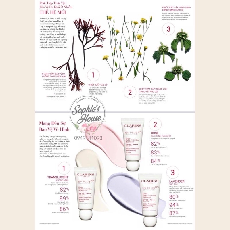 Kem chống nắng Clarins bản mới