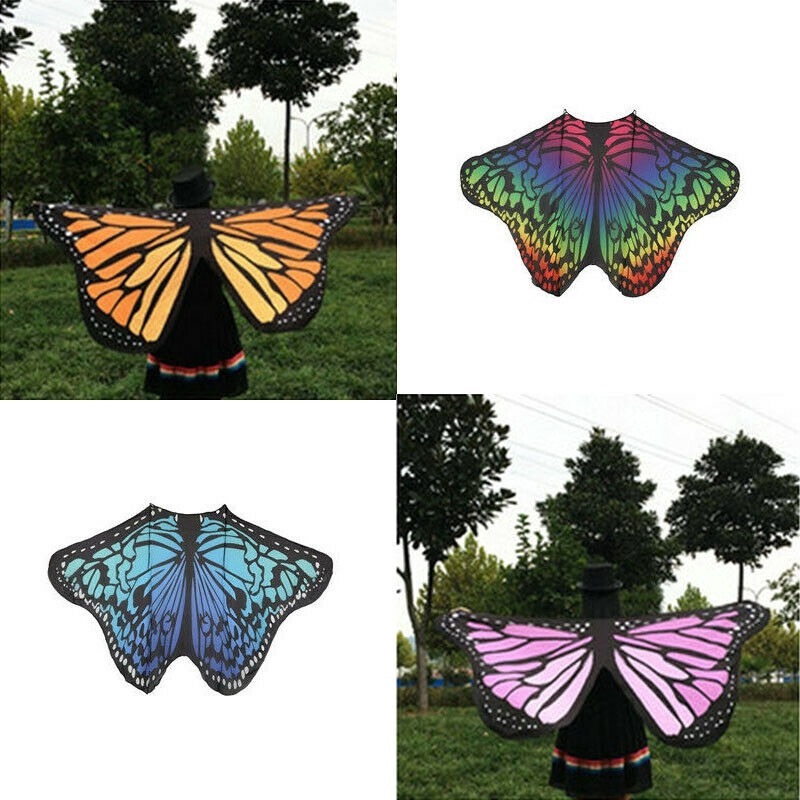Butterfly Wings Cape Shawl Adult Fairy Pixie Cloak Costume Fancy Dress Party | BigBuy360 - bigbuy360.vn