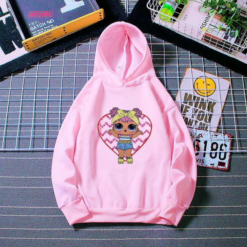 Áo Khoác Hoodie In Hình Lol Cho Bé Gái K5250