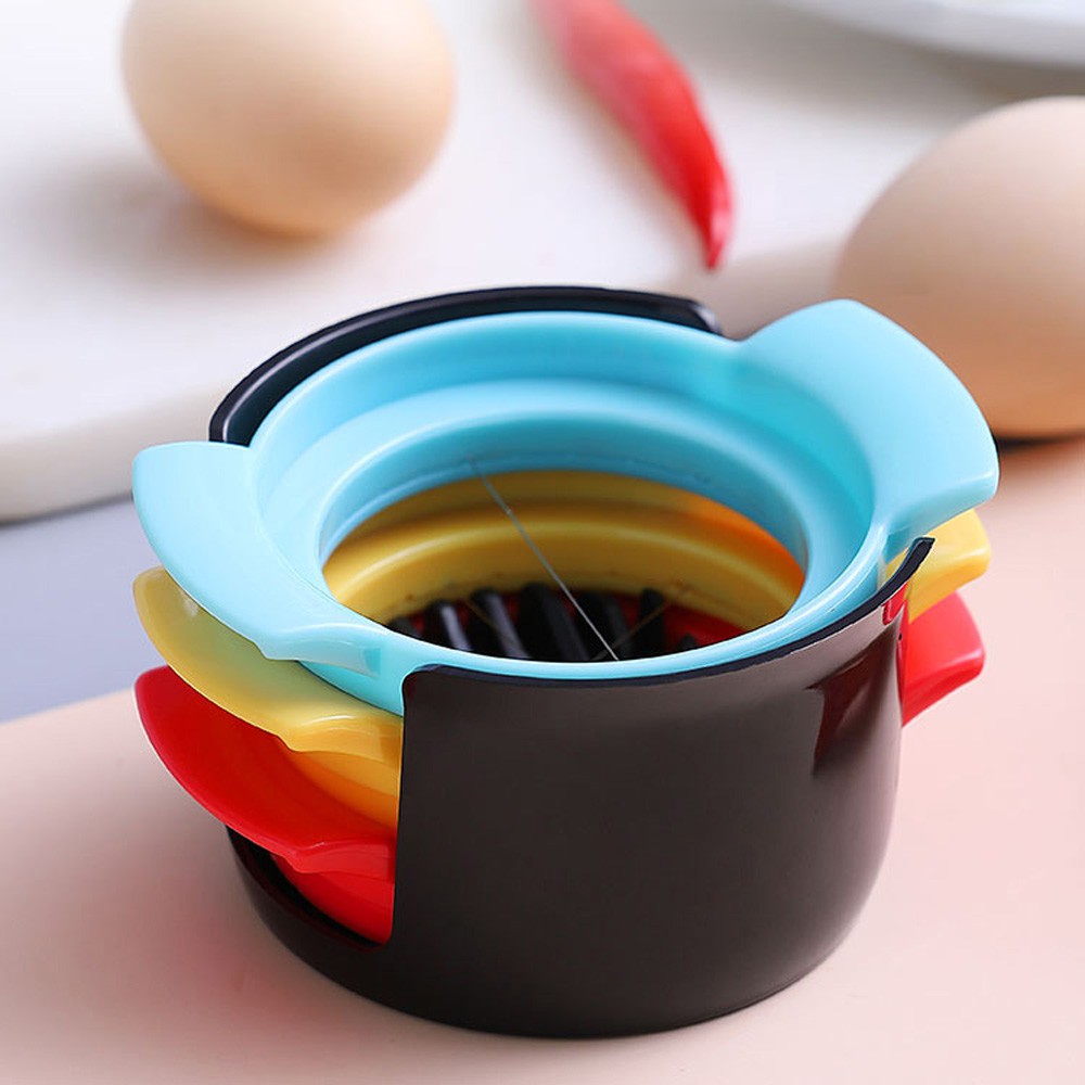 Dụng Cụ Cắt Trứng 3 Trong 1 Với 3 Khuôn Cắt Lát Dâu Tây Tiện Dụng