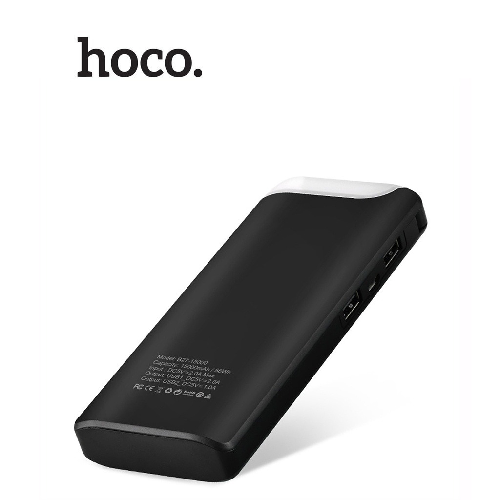 Pin dự phòng Hoco B27 dung lượng 15000mAh màn hình Led cao cấp