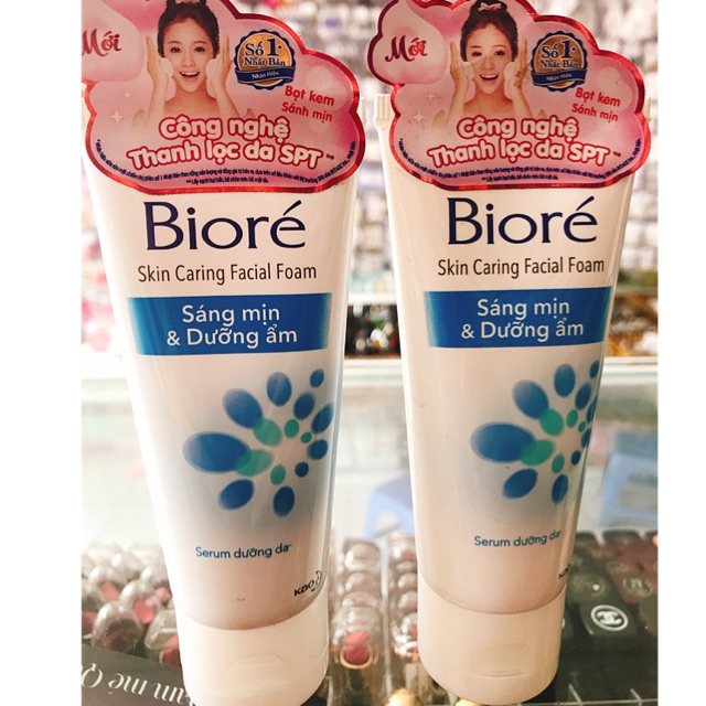 SỮA RỬA MẶT SÁNG MỊN & DƯỠNG ẨM BIORÉ (50g)!