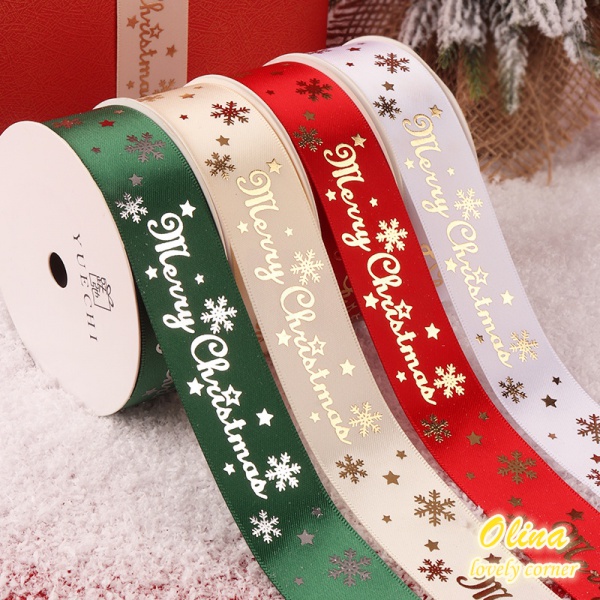 Cuộn Dây Ruy Băng 9.1M 25mm Dùng Gói Quà Giáng Sinh