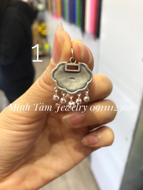 Khoá trường mệnh bạc Thái S925, khóa như Ý bạc 925-Minh Tâm Jewelry