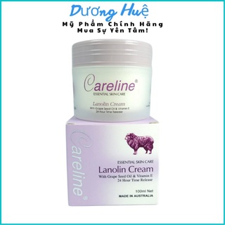 Kem dưỡng da mỡ cừu careline lanolin cream giúp dưỡng ẩm ngăn ngừa vết nhăn 100ml