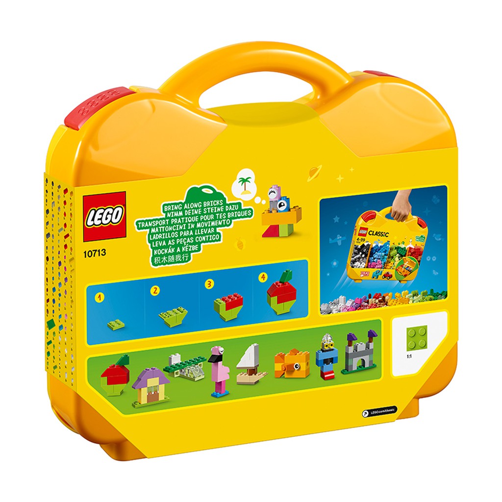 LEGO CLASSIC 10713 Vali LEGO Classic Sáng Tạo ( 213 Chi tiết) Đồ chơi lắp ráp vali cho trẻ em