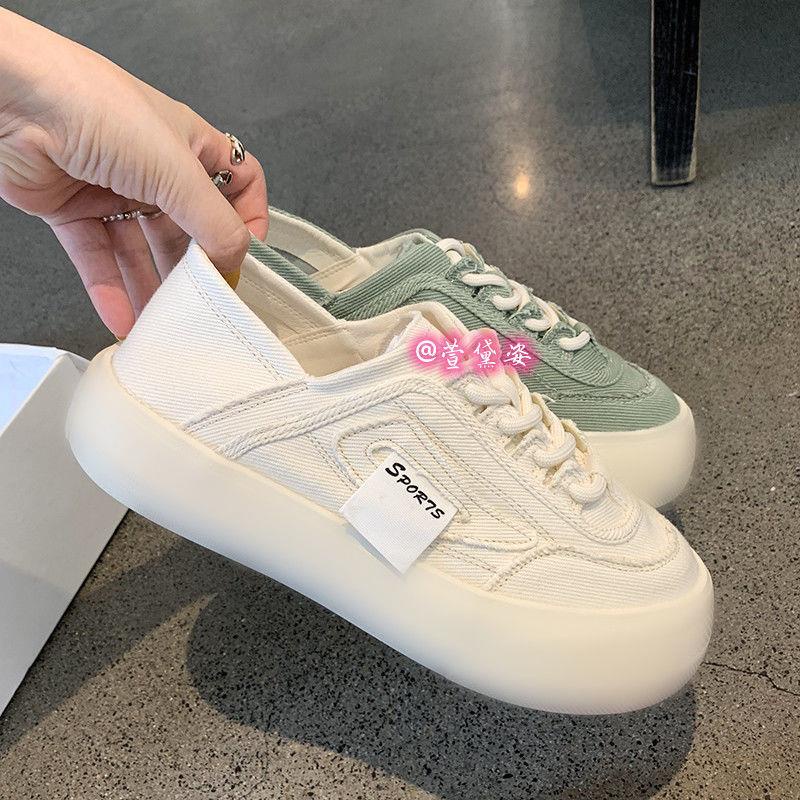 Giày Thể Thao canvas Nữ Màu Hồng Thoáng Khí