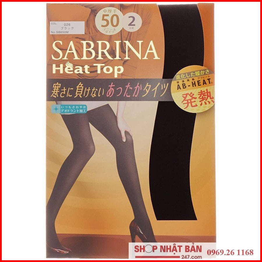 Quần tất giữ nhiệt Sabrina Nhật Bản - set 2 đôi dày
