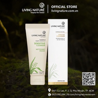 Sữa rửa mặt cho da nhạy cảm Living Nature Sensitive Cleanser 100ml
