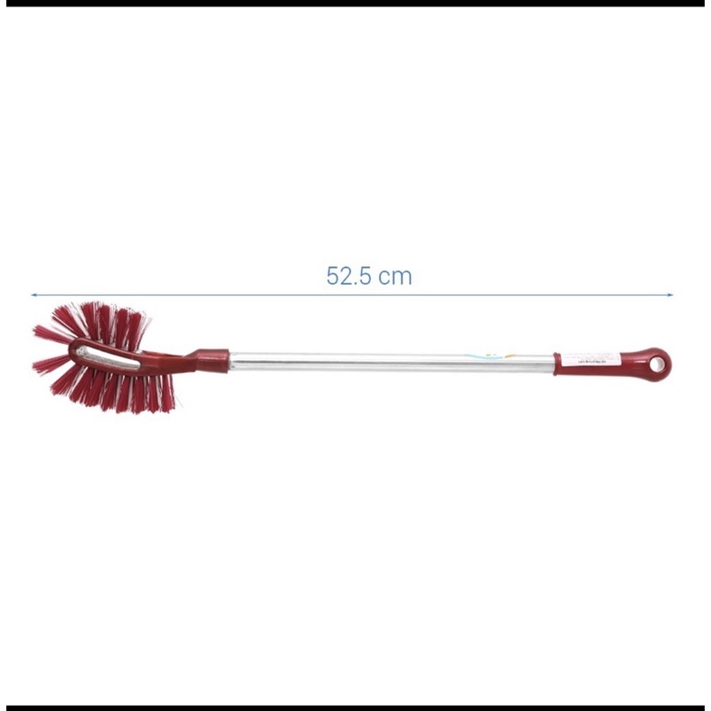 Cọ tolet, cây cọ vệ sinh bồn cầu, cọ 2 đầu cán inox dài siêu chắc chắn và tiện dụng