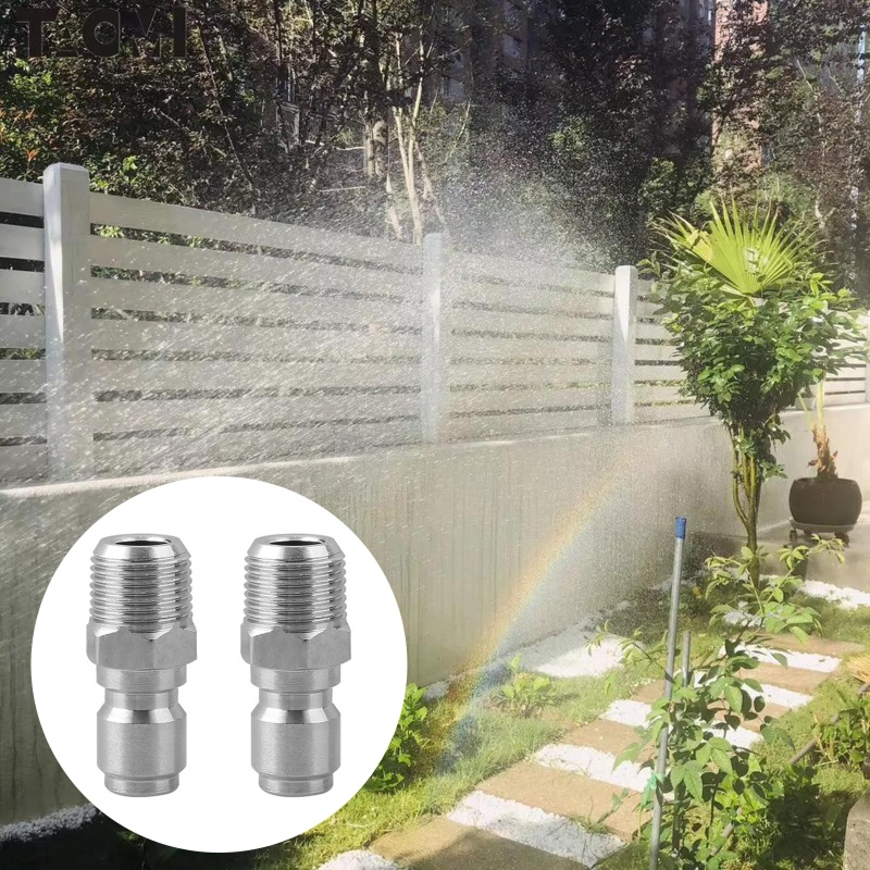 Set 2 Vòi Xịt Nước Áp Suất Cao 3 / 8 Inch Bằng Inox Tiện Dụng