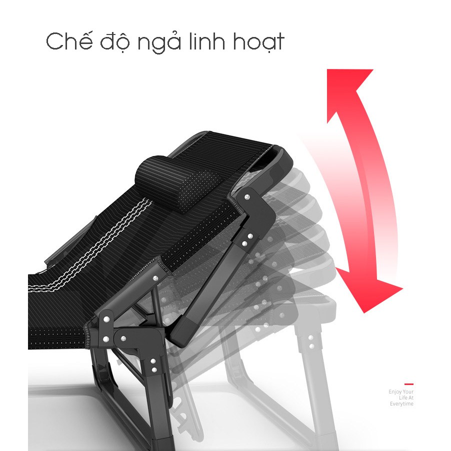 Giường xếp 4 chân thép đen xịn, giường nghỉ trưa văn phòng