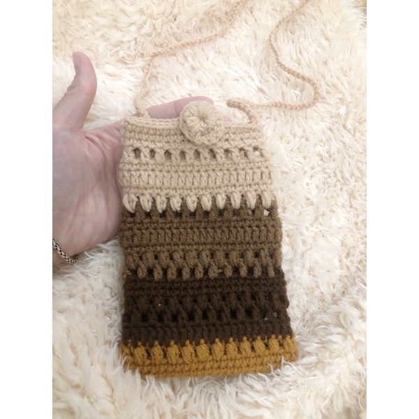 Túi đựng điện thoại móc tay handmade, túi mini cho nữ