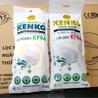 Combo 10 cái khẩu trang 4d kf94 kenko luxury