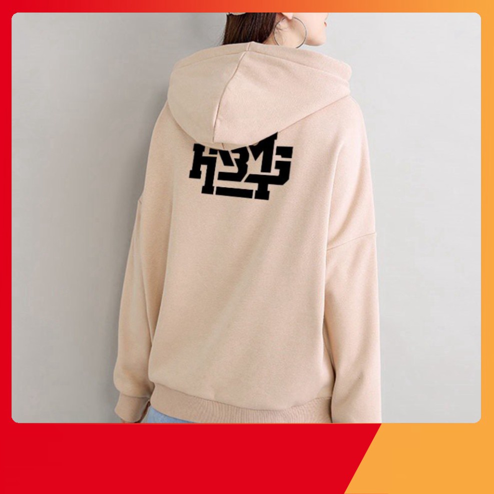 Áo khoác hoodie - Áo hoodie nỉ form Unisex nam nữ phong cách Ulzzang - HDI16 BIBI fashion
