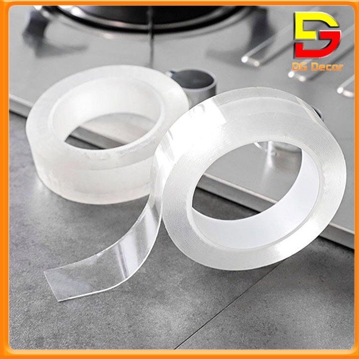 Băng Dính 2 Mặt Siêu Dính Trong Suốt Đa Năng Tiện Lợi Băng Keo 3m Dày 1mm, 2mm DC-52