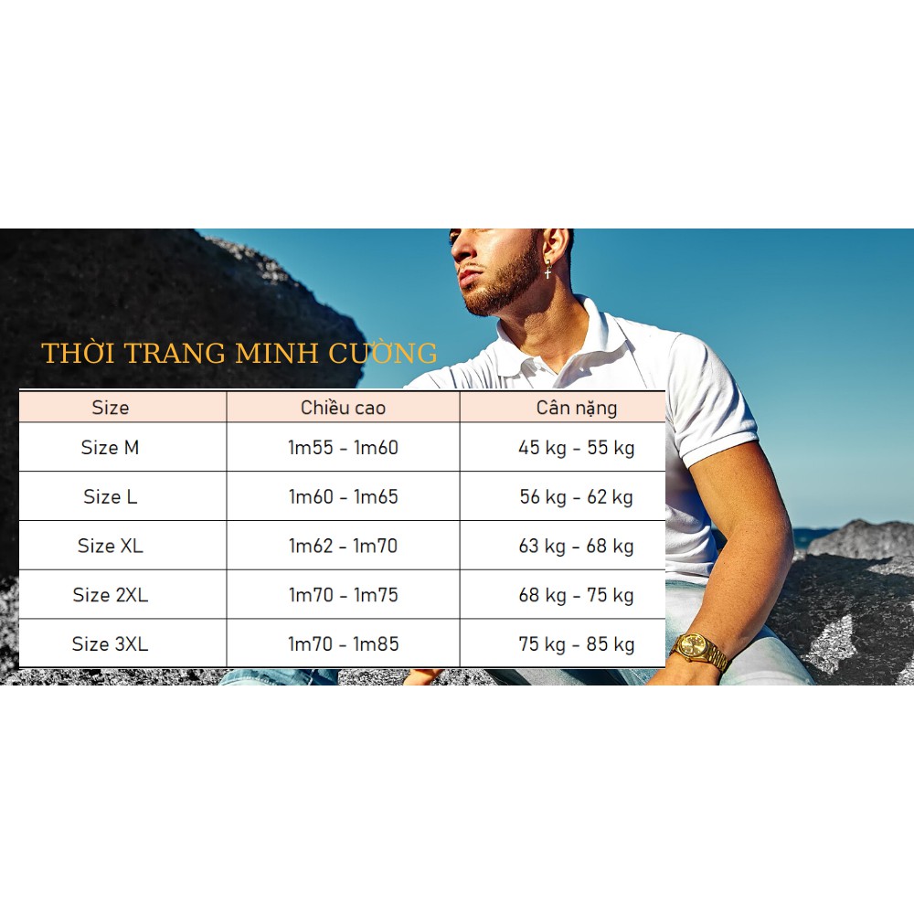 Áo thun nam polo trơn cổ bẻ có viền trang trí nam chất thun đẹp, dễ phối đồ, phong cách classic - ACS