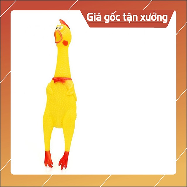 Đồ Chơi Cho Chó Mèo Gặm Hình Con Gà Nhựa Mới Nở Kêu Ò Ó O Chống Ngứa Răng - Bobo Pet Shop Hà Nội