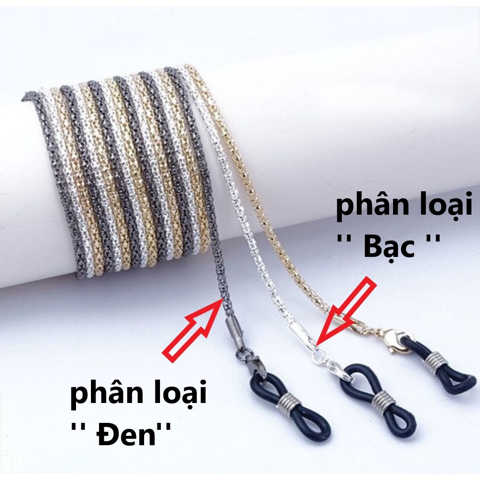 Dây đeo khẩu trang, dây đeo kính hạt cườm Handmade thời trang chống rơi rớt