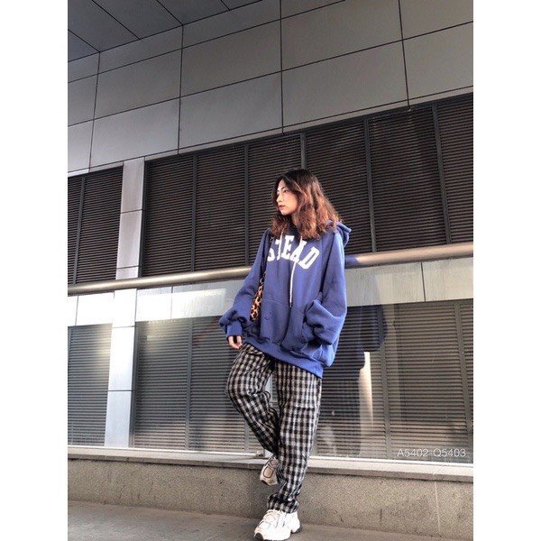 Áo Hoodie Dáng Rộng In Chữ STEAD chất nỉ ngoại Phong Cách Thời Trang HOTTREN365