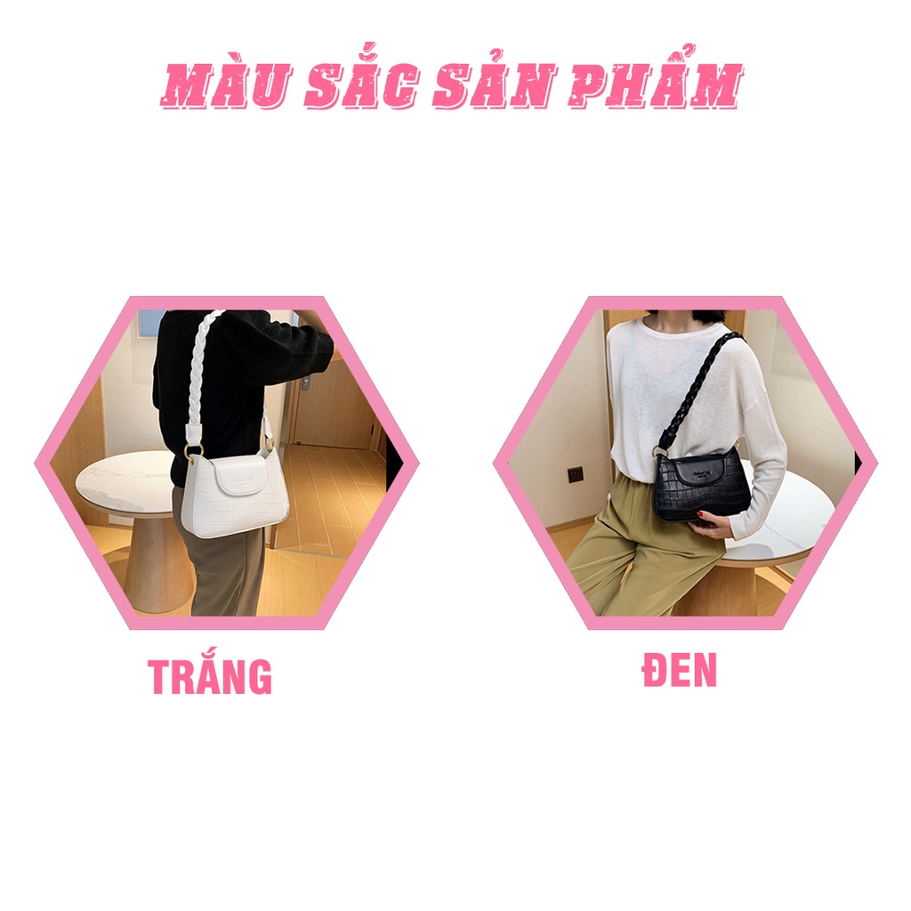 Túi xách nữ đẹp kẹp nách đeo vai chéo  thời trang cao cấp giá rẻ HÀN QUỐC TAKASTORE TX18044