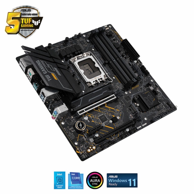 Mainboard Asus TUF Gaming B660M E D4 - Hàng chính hãng