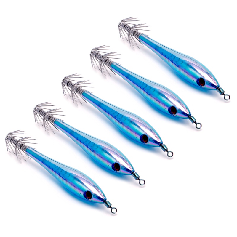 Set 5 Mồi Giả Nhử Cá Dạ Quang Có Móc Câu Tiện Dụng