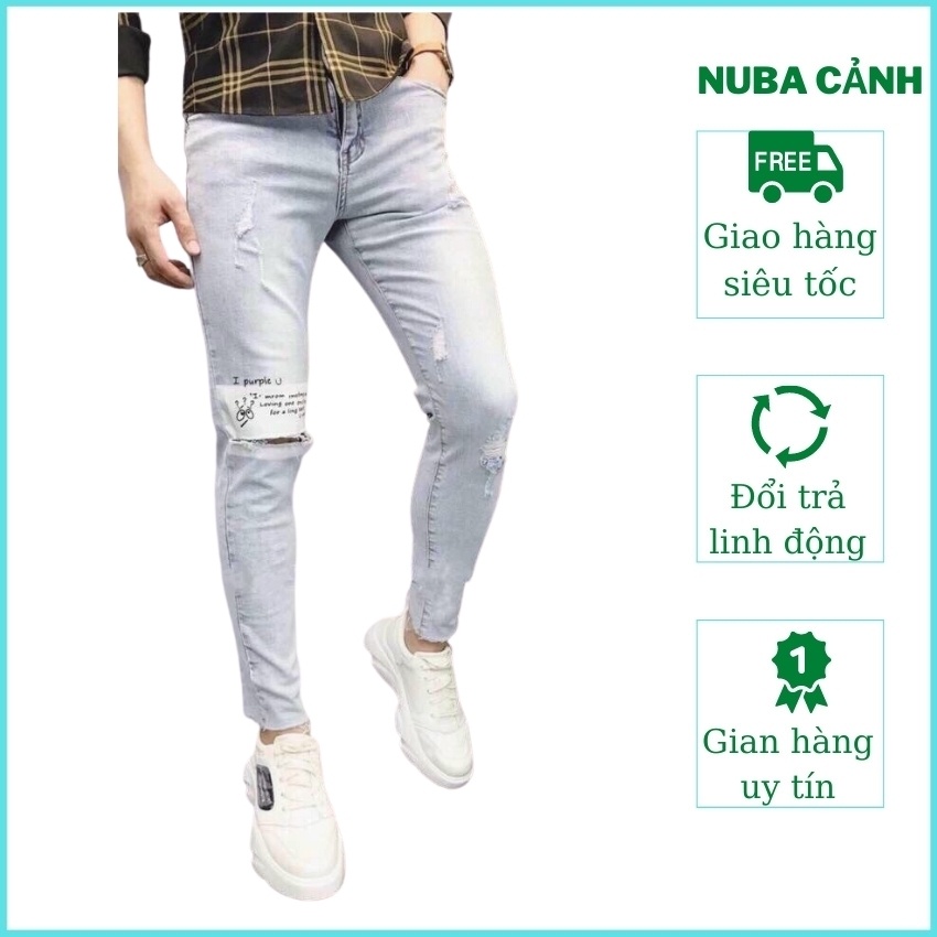 Quần jean nam rách cao cấp đẹp giá rẻ.quần bò TCS 5