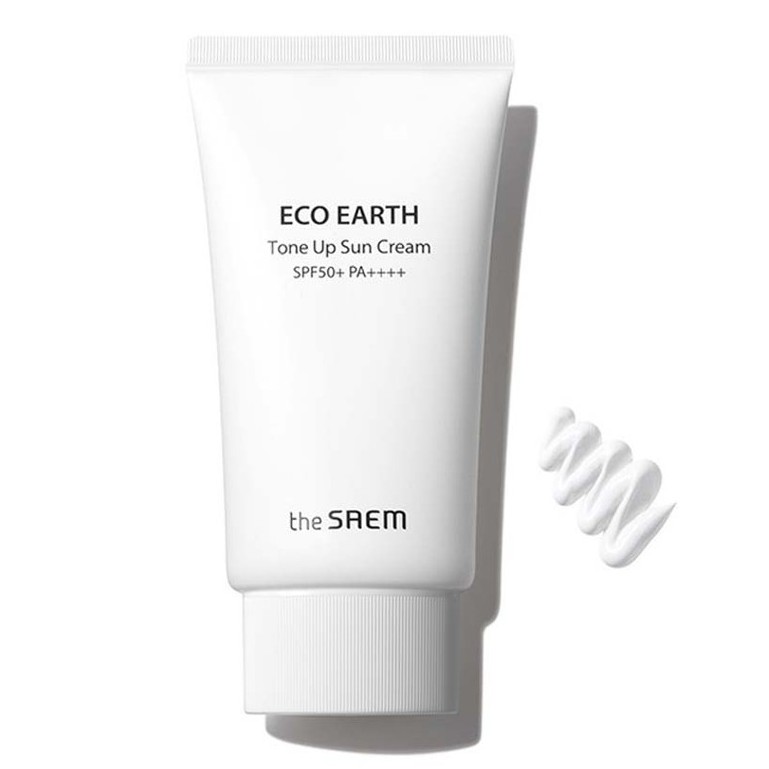 Kem Chống Nắng THE SAEM ECO EARTH POWER PINK SUN CREAM (SPF 50+/PA)++++