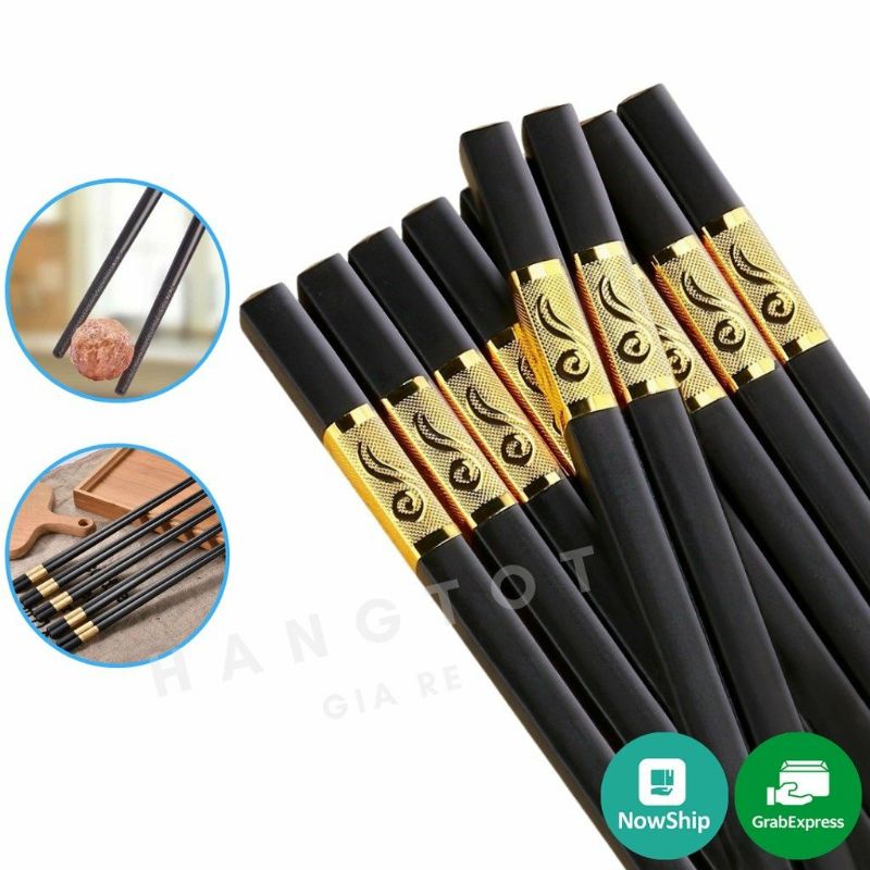 (giá sỉ)  10 ĐÔI ĐŨA HỢP KIM MẠ VÀNG -gttk