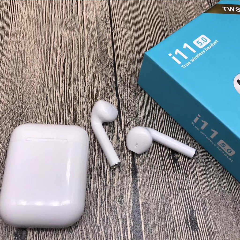 TAI NGHE BLUETOOTH KHÔNG DÂY AIRPOD I11S TWS ĐIỀU KHIỂN CẢM BIẾN HIFI CHO ANDROID iOS