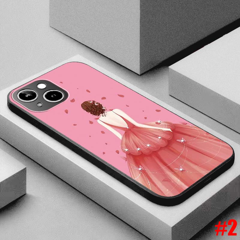 Ốp điện thoại TPU mềm in hình cô gái quay lưng cho Samsung Galaxy S7 Edge S8 S8+ Plus