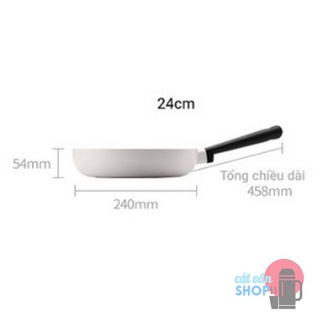 [Có Video] Chảo Decor Lock&Lock 24CM - màu Ivory - LDE1243IH