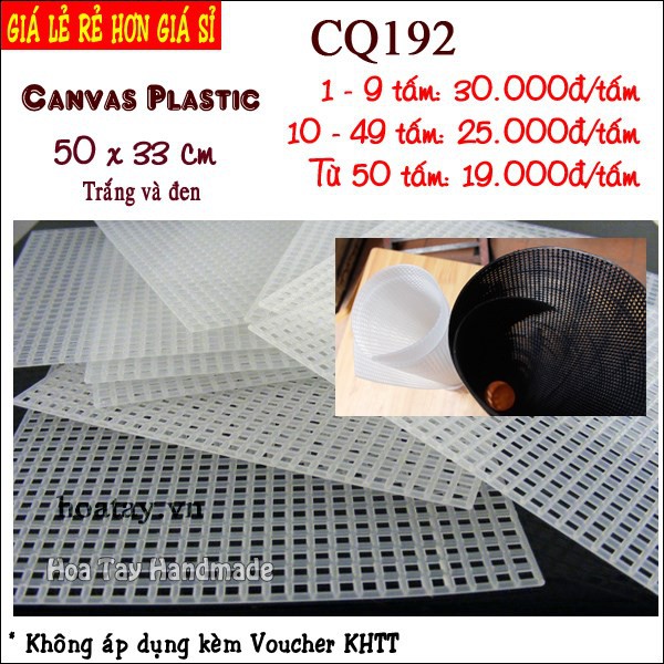 Canvas Plastic - Khung nhựa lỗ làm túi xách