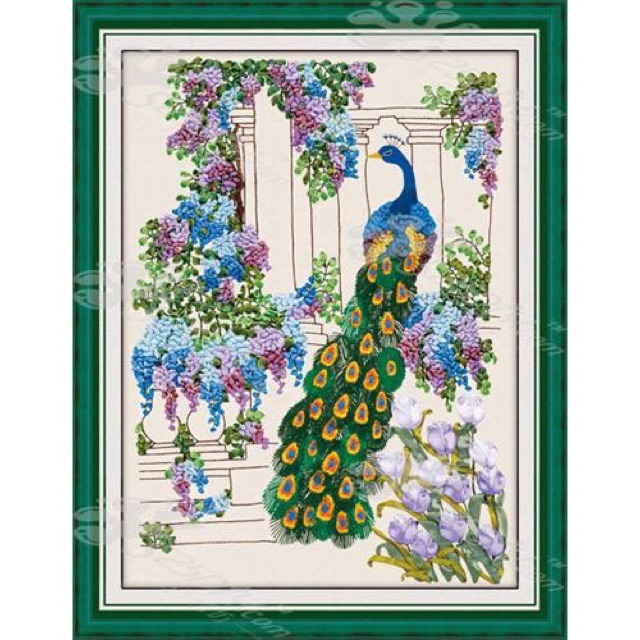 Tranh thêu ruy băng