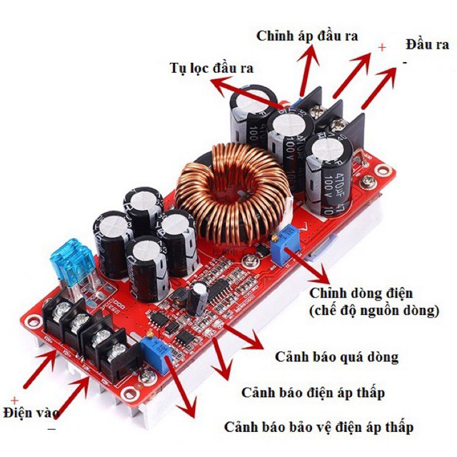 Mạch Tăng Áp Boost 1200W DC-DC 12 - 80VDC