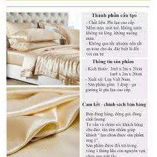 Drap Giường Ga Giường Lẻ Phi Lụa Thương hiệu AT HOME Mát Mịn  - Màu Vàng Kem