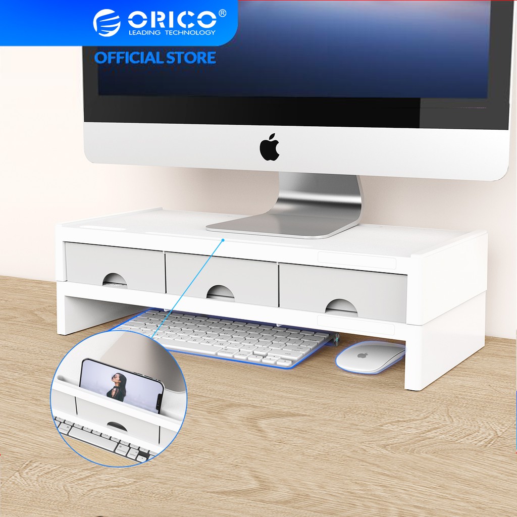 ORICO Giá kê màn hình cho máy tính thiết kế có 3 ngăn đựng đồ đa năng tiện dụng(XT-01)