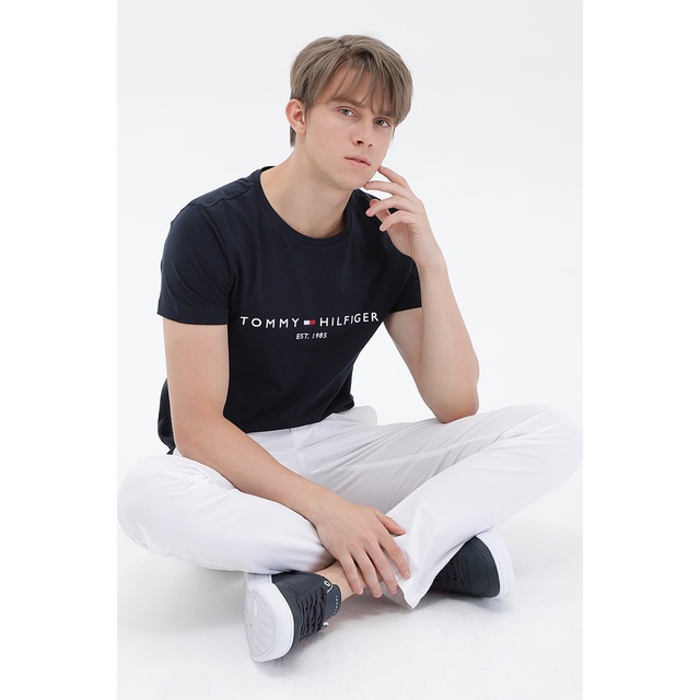 Áo thun nhập Hàn Tommy Tee Flag Logo Tshirt 1985