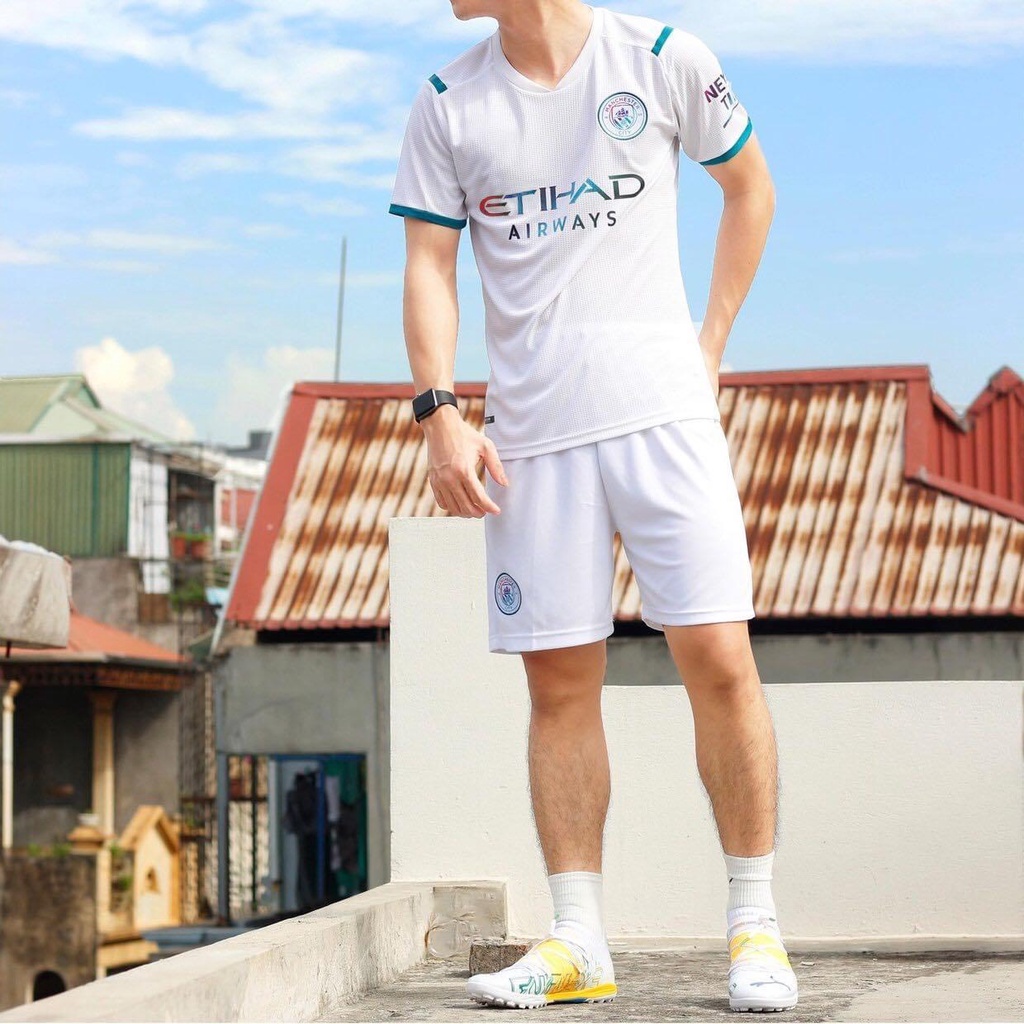 Bộ quần áo thể thao,bóng đá,đá banh CLB Manchester City hàng Thái mặc mát,thấm hút mồ hôi.