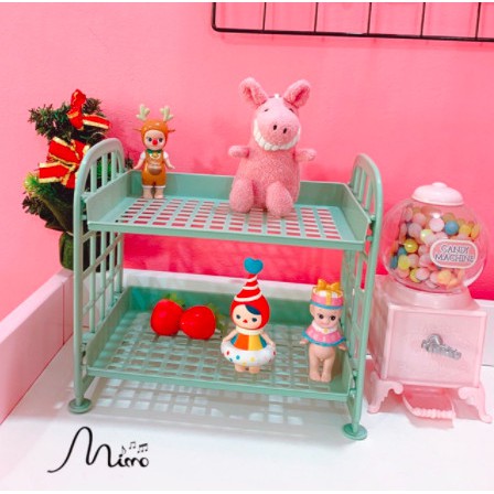 Kệ Nhựa 2 Tầng Mini Để Đổ Chơi Cho Bé Để Đồ Đa Năng Xinh Sẵn Đáng Yêu Giá Hạt Rẻ