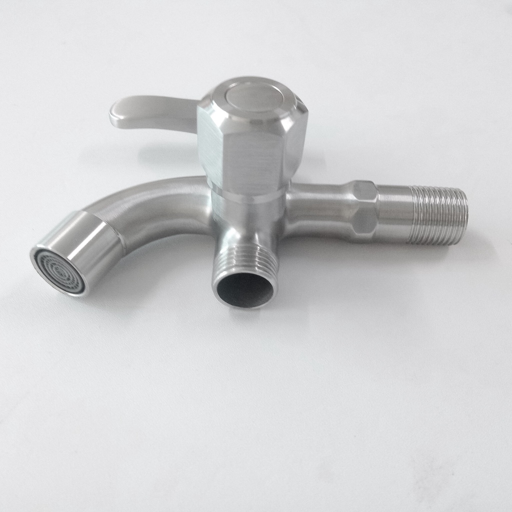 Củ sen lạnh nhà tắm 1 đường nước làm từ INOX 304 cao cấp chống gỉ dùng cho hệ thống vòi sen, vòi nước